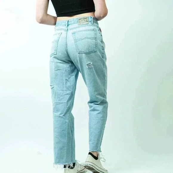 Vintage 90's Bugle Boy Gold Crest Mom Jeans - 33x30 - Picture 4 of 15